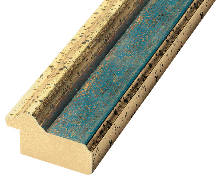 Corner sample of moulding 364BLU