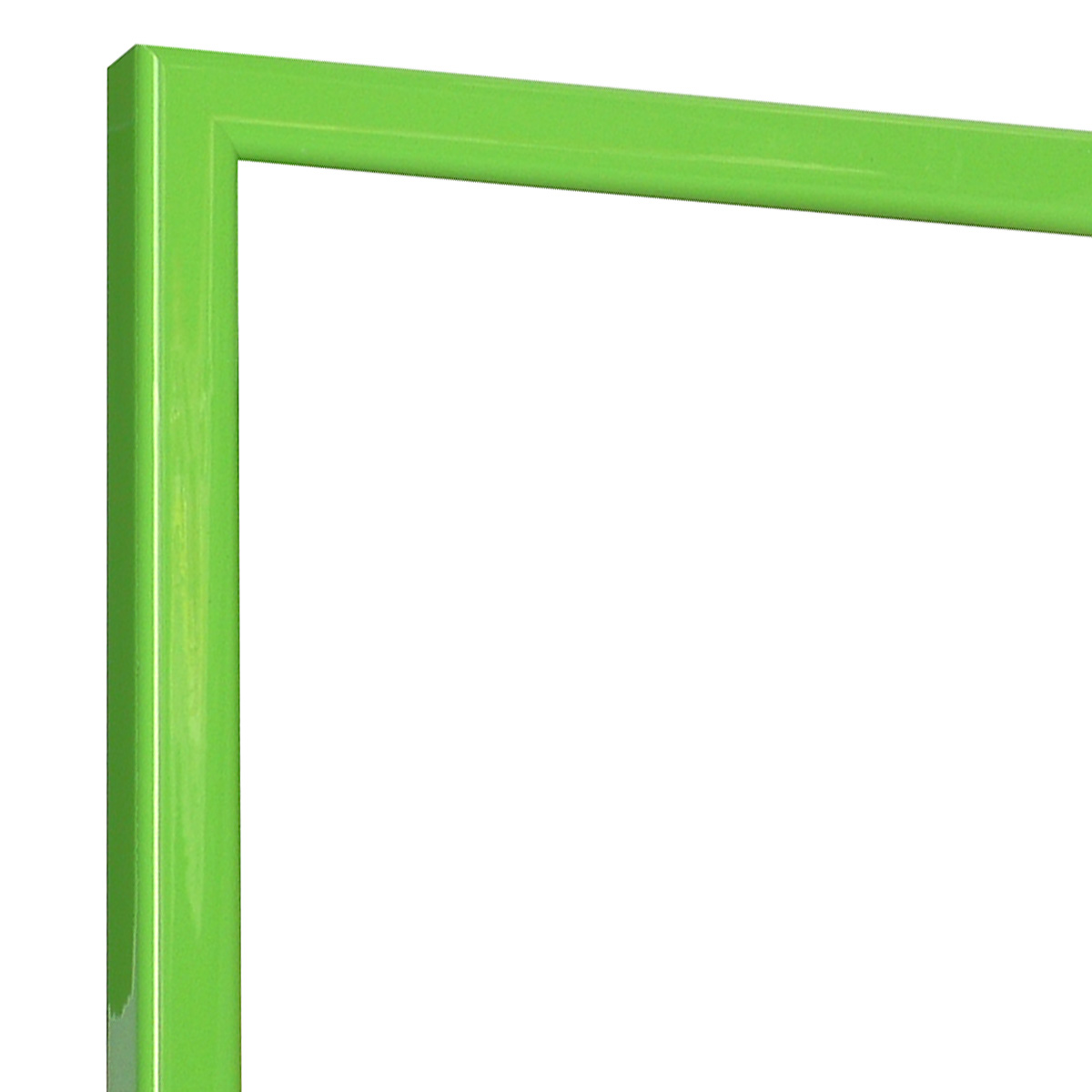 Asta pino giuntato - Larghezza 14mm Altezza 14 - Verde prato lucido - Angolo