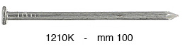 Chiodi normali in ferro testa piana mm 100 sp.4,5 mm - 1Kg