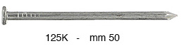 Chiodi normali in ferro testa piana mm 50 sp.2,4 mm - 1Kg