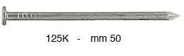 Chiodi normali in ferro testa piana mm 50 - diametro 2,4 mm - 1Kg