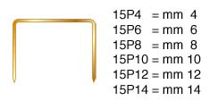 Punti tipo 80 mm 8 - Scatola da 10.000 pezzi