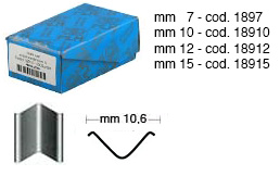 Graffe per graffatrici Joint 5x5 - mm 12 - Conf. 3000 graffe
