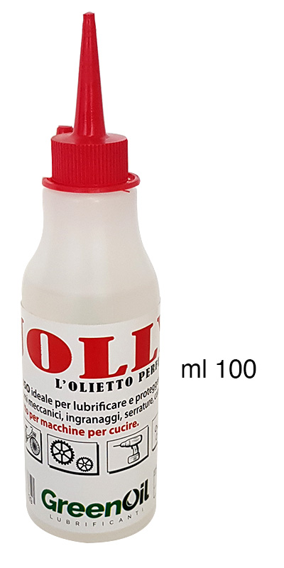 Olio lubrificante  -  pompetta che contiene 100 ml di olio