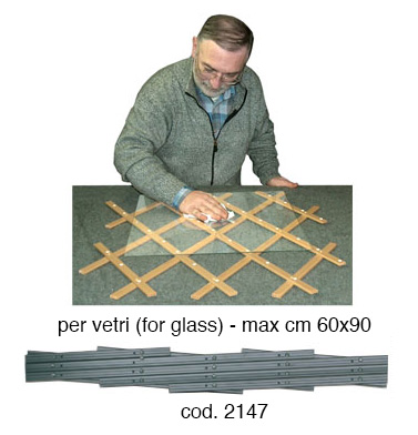Attrezzo estensibile in PVC per pulizia vetro cm 60x90