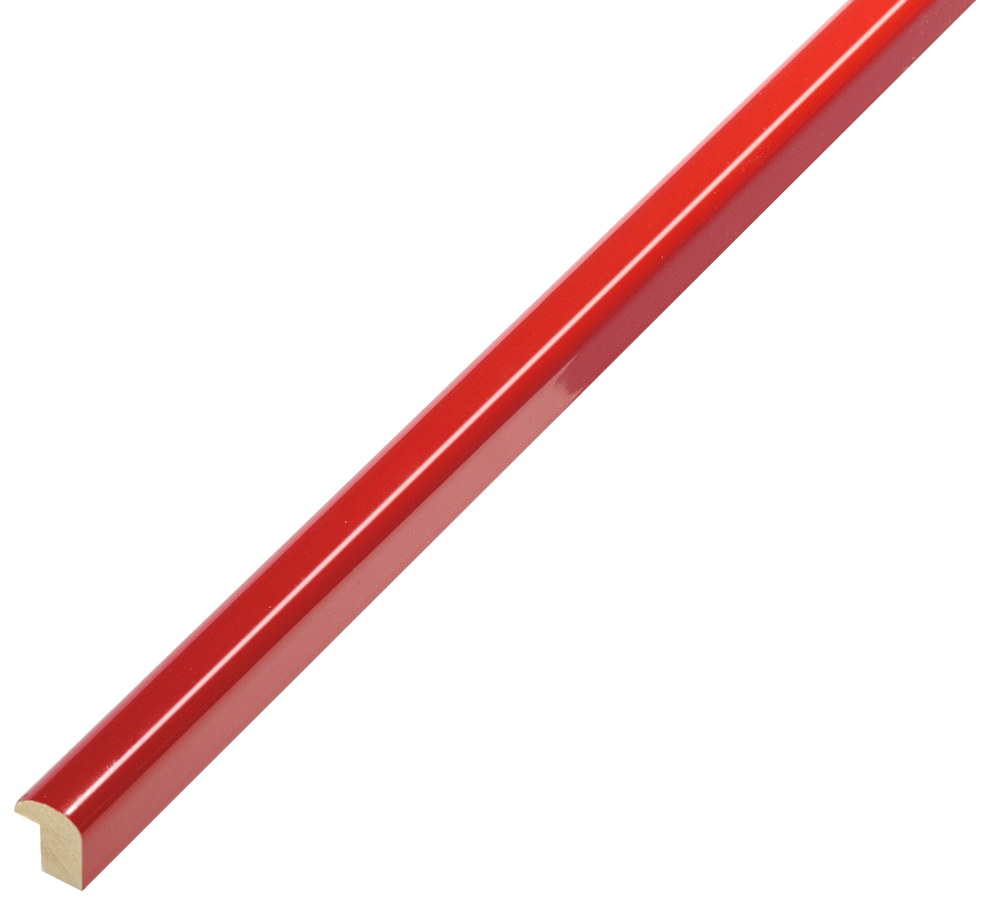 Moulding ramin - width 11mm height 13 - glossy red