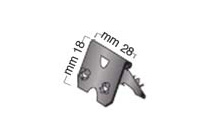 Cerniere ferro brunito mm 28 supporti teneri - Confezione 4300 pz
