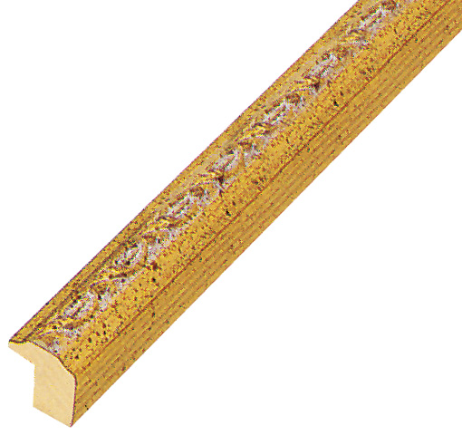 Moulding ayous 14mm - gold, gold decorative relief