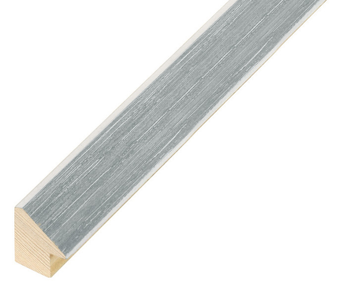 Asta altezza mm 20 larg.mm 15 - pino giuntato - colore grigio - 239GRIGIO