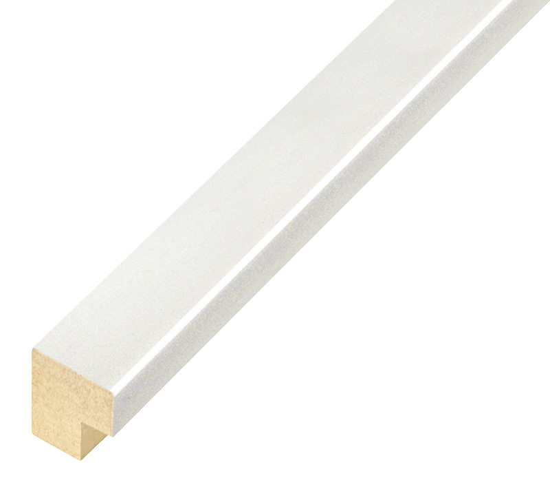 Moulding ayous, width 20mm height 20 - Glossy White