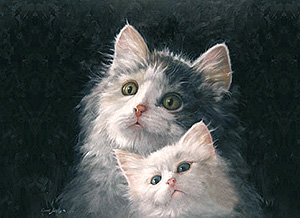 Dipinto: Gattini - cm 50x60