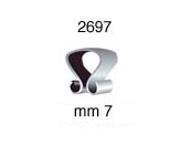 Molle a pressione per pannelli vetro - mm 7 - confez.200