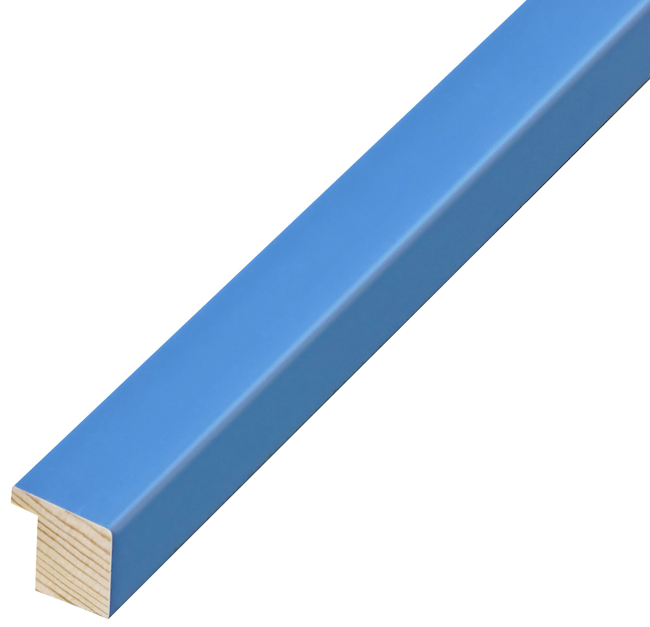 Asta in pino - Larghezza 20mm Altezza 20 - Azzurro opaco - 26AZZ
