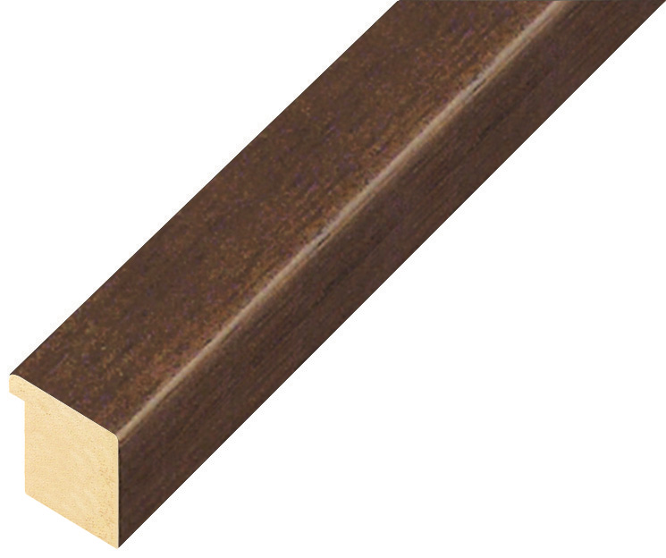 Asta in ayous piatta - Larghezza 20mm Altezza 20 - Noce - 26NOCE