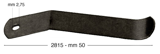 Molle per telaio in acciaio oleato mm 50 - confez. 500