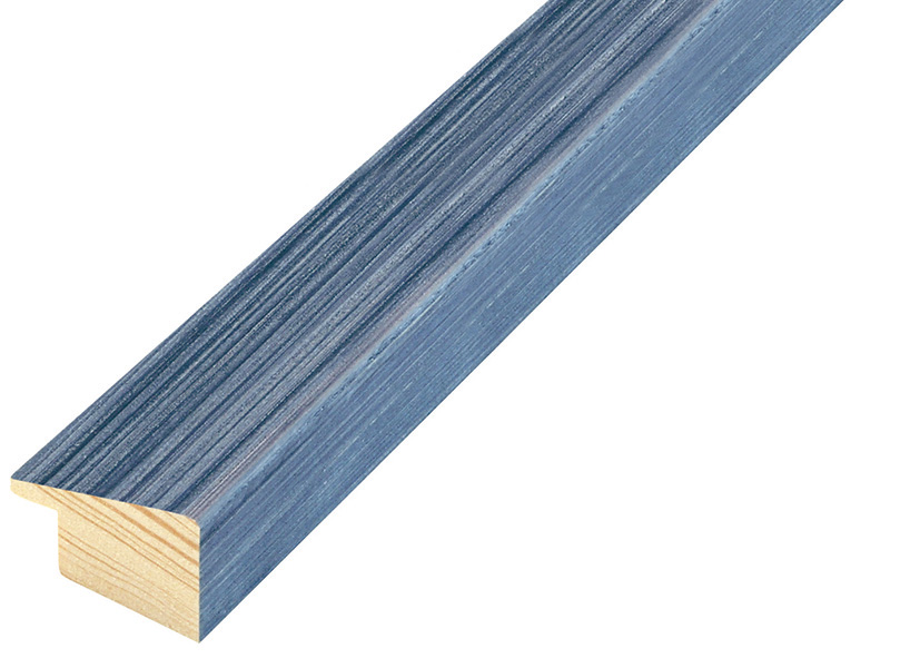 Moulding fir, width 24mm, height 018, striated - blue