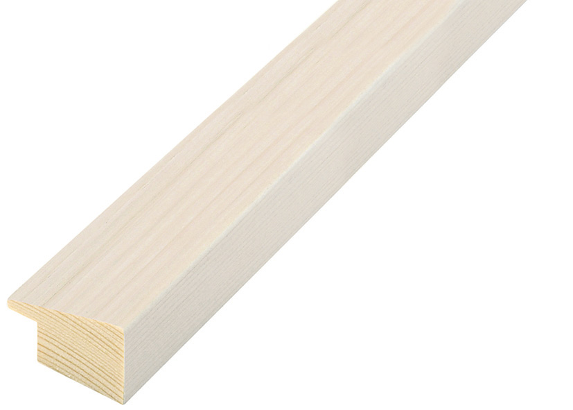 Moulding fir, width 24mm, height 018, striated - cream