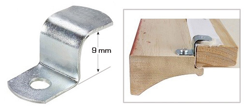 Lamelle per telai in ferro zincato altezza mm 9 - Conf. 100