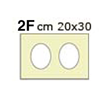 Pass.cartone pronti cm 20x30 colore - panna