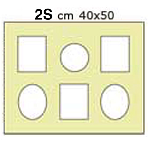 Pass.cartone pronti cm 40x50 colore - panna