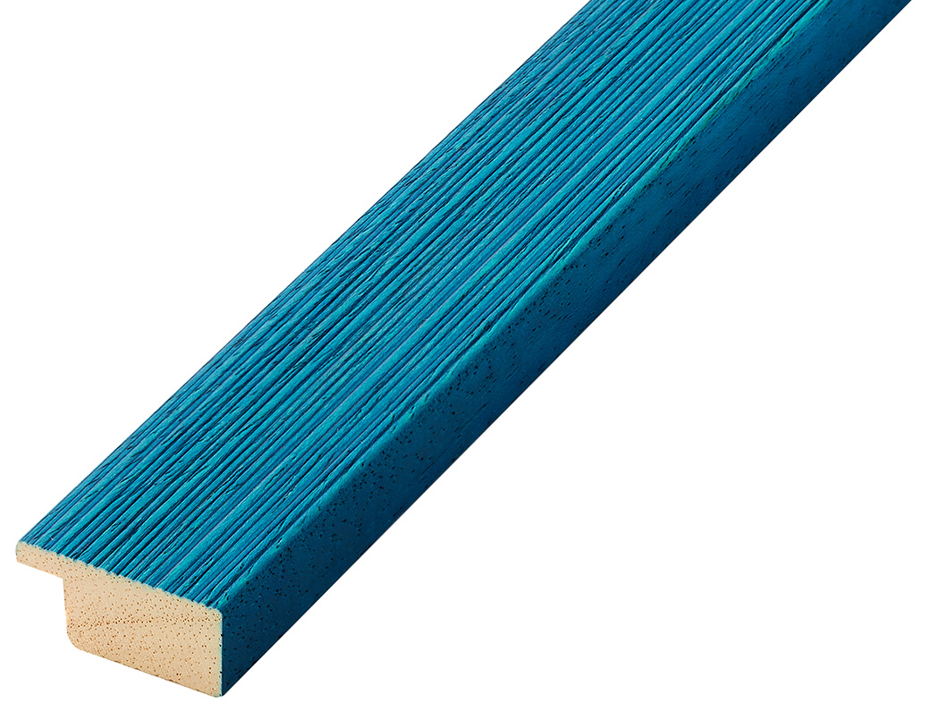 Moulding ayous, width 30mm height 14 - streaked blue finish