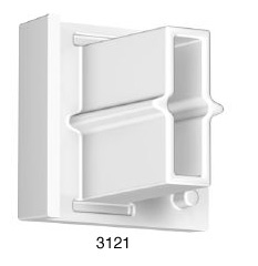 Tappi per binario Contour Rail bianco - confezione 10 pezzi