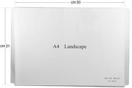 Espositore plexiglass cm 30x21 orizz. per Sistema Display-it