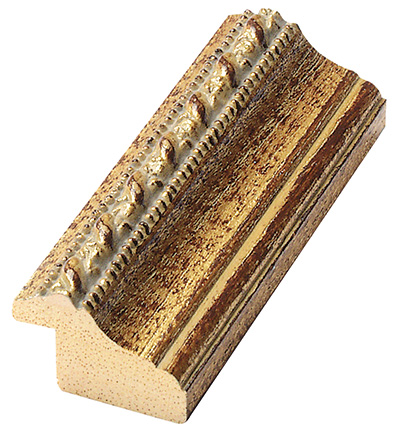Asta ayous larg. mm 26 - dorata con decoraz.in rilievo - 328ORO