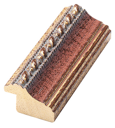 Moulding ayous 26mm - gold with red band
