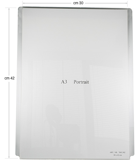 Espositore plexiglass cm 30x42 vert. per Sistema Display-it