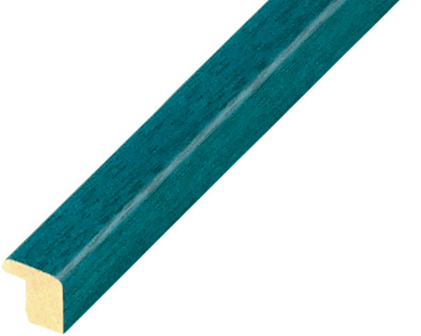 Asta in tiglio larg. mm 14 - finitura opaca colore azzurro - 332AZZ