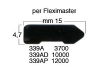 Freccette flessibili mm 15 per Fleximaster - Scatola da 10.000 pezzi