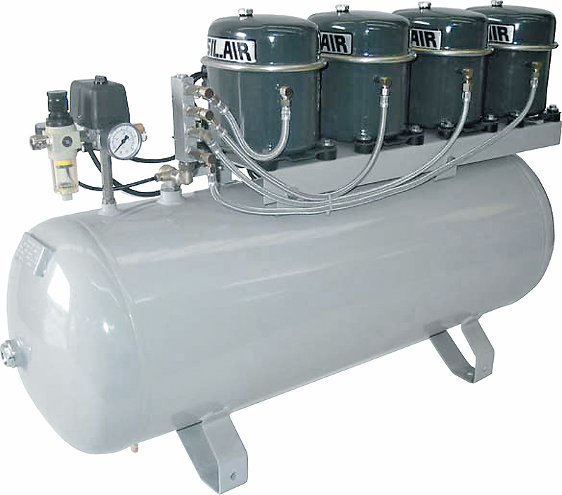 Compressore silenziato SIL-AIR 200/100AL - 100 litri