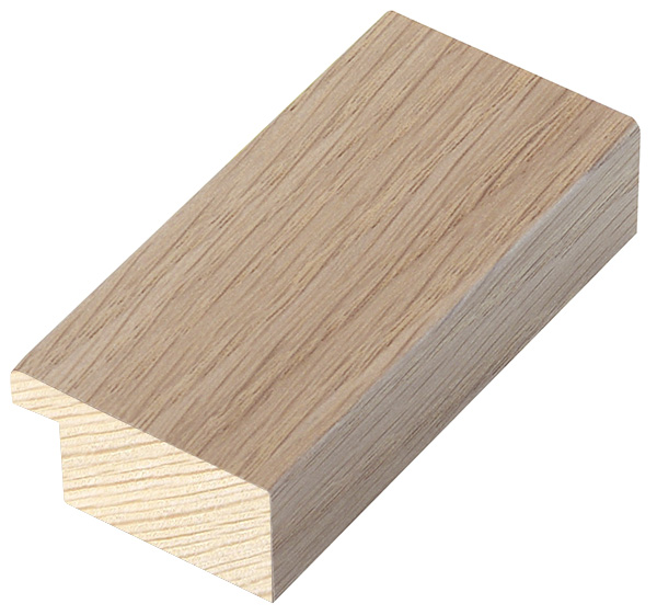 Moulding pine 34mm - veneered, colour beech (mt 12)