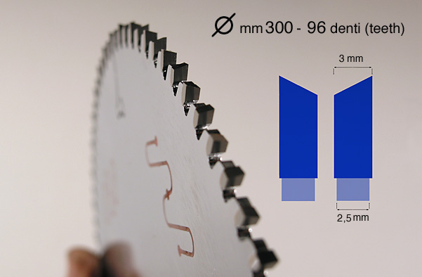 Affilatura della lama circolare 36230 - 96 denti