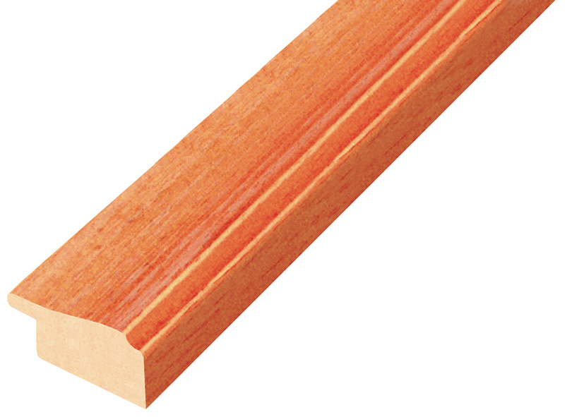 Moulding ayous 30mm - orange colour streaked