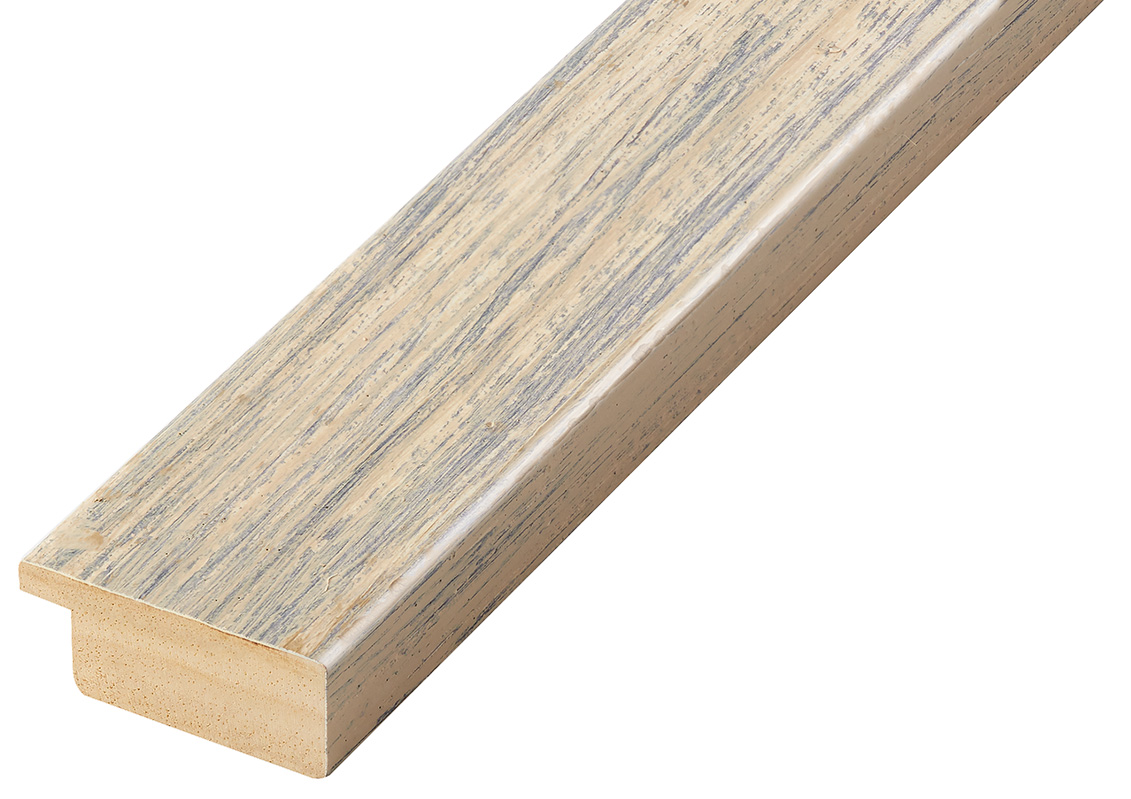 Moulding ayous flat 39mm - mottled, beige