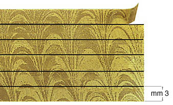 Nastri decorativi - Oro a onde - mt 12 - 6 strisce da 3 mm