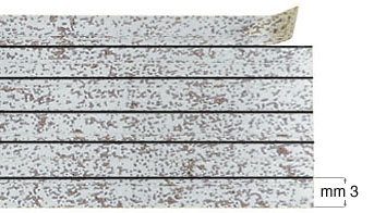 Nastri decorativi - Arg. antico - mt 12 - 6 strisce da 3 mm