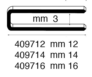Graffe Omer tipo 4097 mm 16 - Scatola da 10.000 pezzi