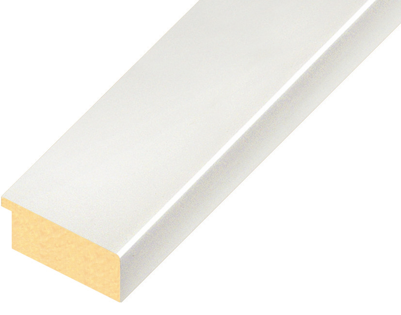 Moulding ayous, width 40mm height 16 - Glossy White