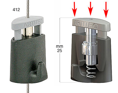 Ganci Micro Grip per filo perlon 2mm - max 15 Kg - 10pz