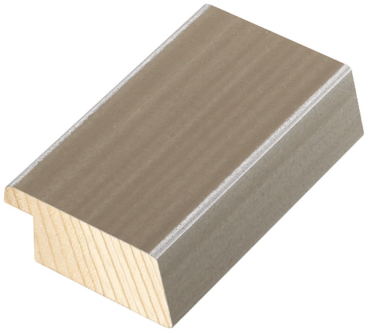 Moulding fir, 41mm, 20height, satin - beige