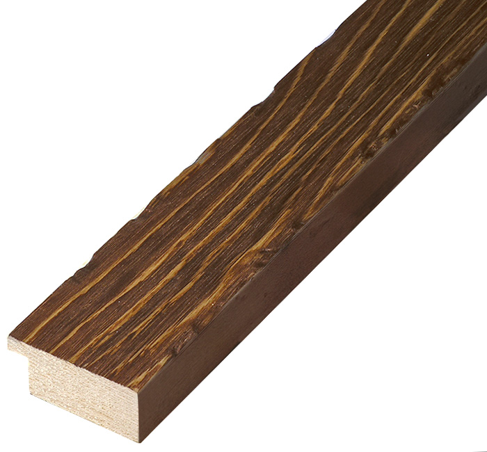 Moulding pine Width 42mm Height 19 - rustic finish, cocoa