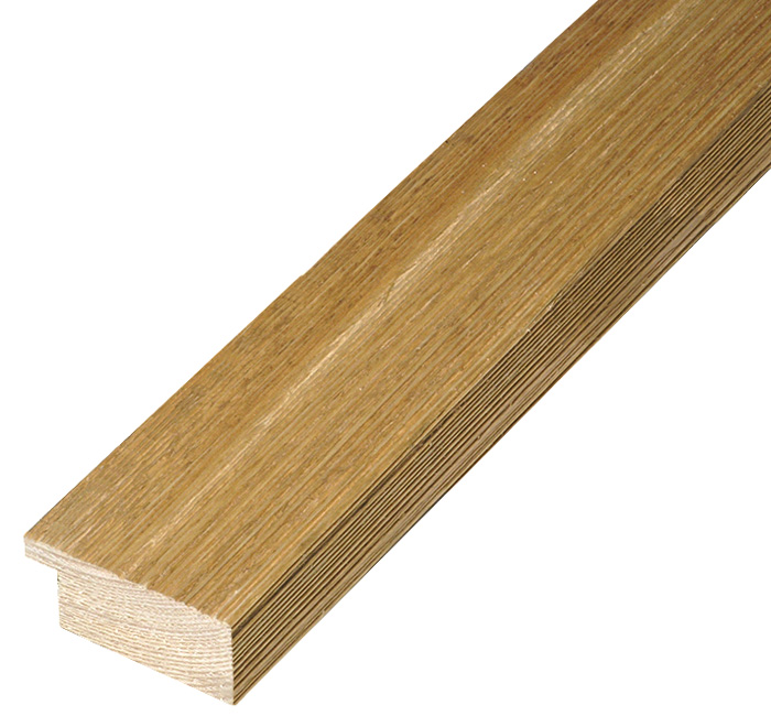 Moulding pine Width 42mm Height 19 - rustic finish, oak color