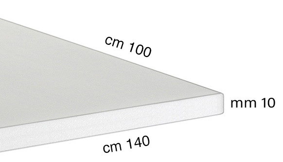 Pannelli di polistirolo espanso spessore 10 mm - cm 100x140