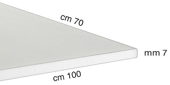 Pannelli di polistirolo espanso spessore 7 mm - cm 100x140