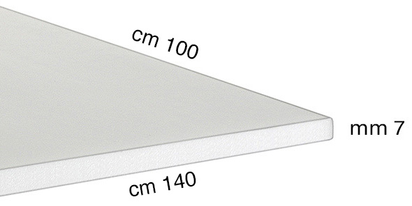 Pannelli di polistirolo espanso spessore 7 mm - cm 100x140