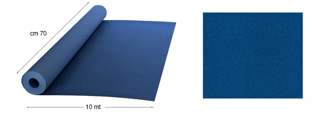 Carta vellutata - rotoli metri 10 x cm 70 - Blu