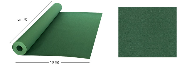 Carta vellutata - rotoli metri 10 x cm 70 - Verde